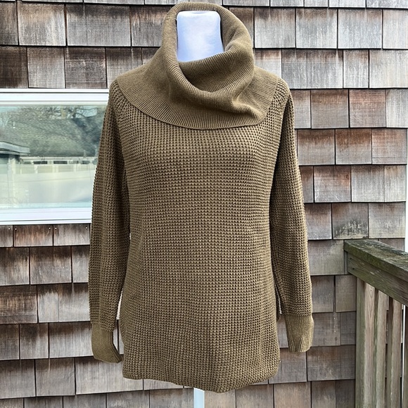 Michael Kors Waffle Knit Cowl Neck Sweater woman’s size S. - Picture 2 of 13